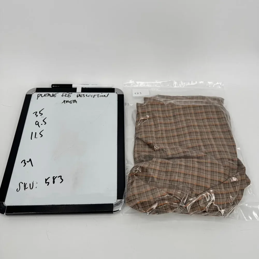 The North Face Shorts Mens 34 (35x9.5 ACTUAL) Brown Orange Plaid Gorpcore‎
